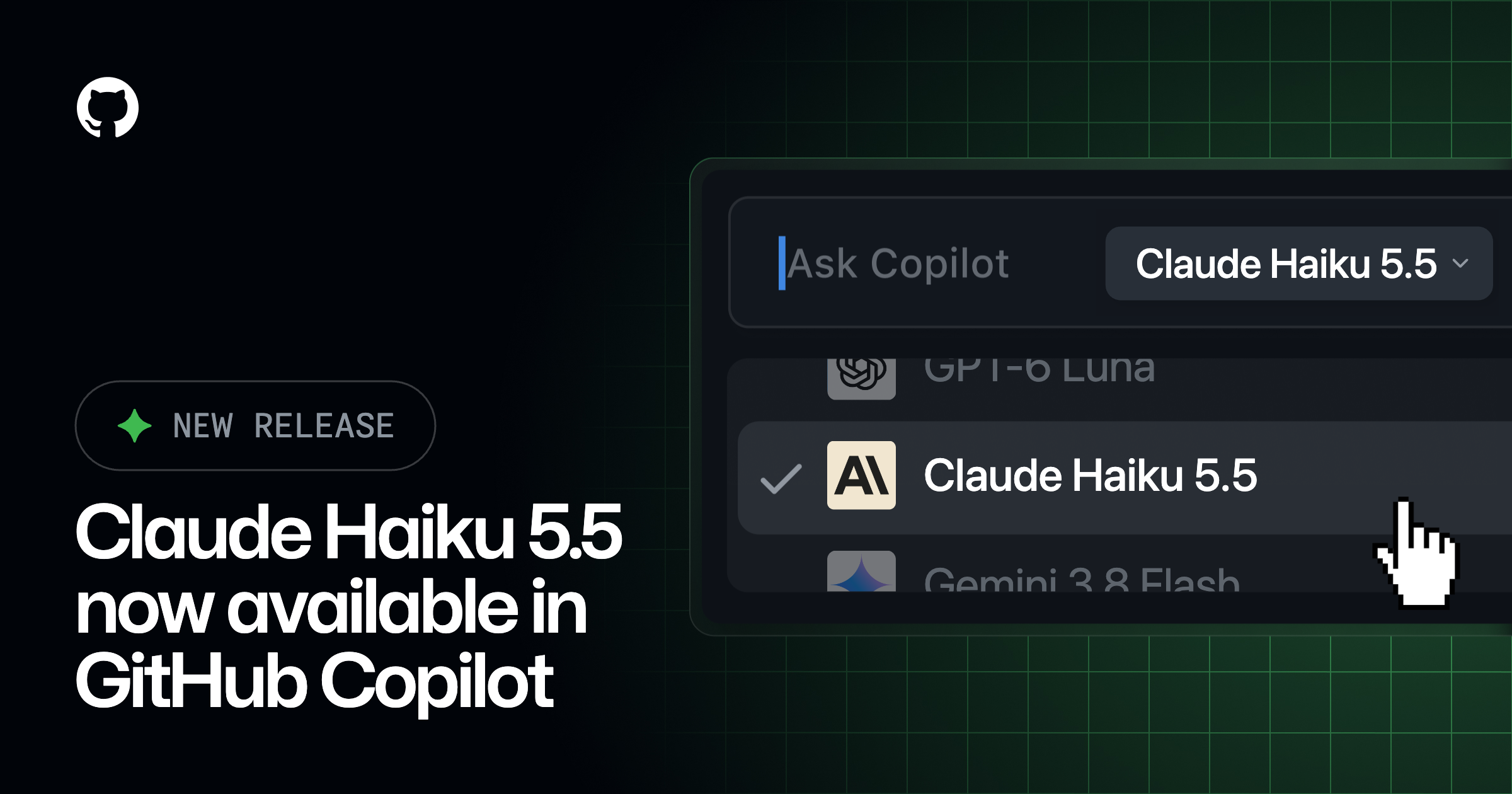 Anh bia tu nguon chinh thuc cho tin: Tin moi: Claude Haiku 5.5 in GitHub Copilot