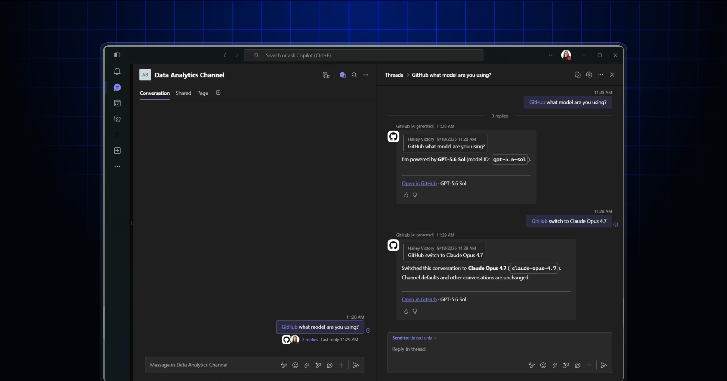 Ảnh bìa từ metadata chính thức cho bài: GitHub cập nhật Copilot cho Slack và Microsoft Teams