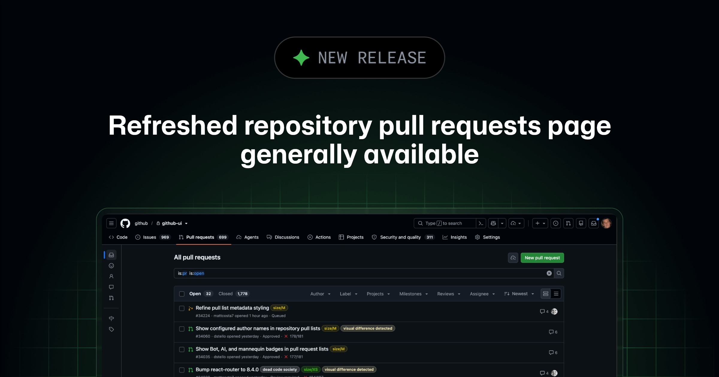 Ảnh bìa từ nguồn tin: GitHub phát hành GA trang Pull Requests mới, đội vận hành repository cần cập nhật hướng dẫn review