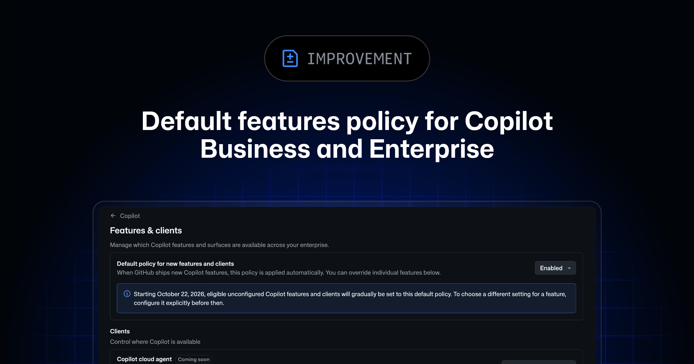Ảnh chính thức minh họa: GitHub đưa cấu hình mặc định toàn cục cho tính năng Copilot lên GA