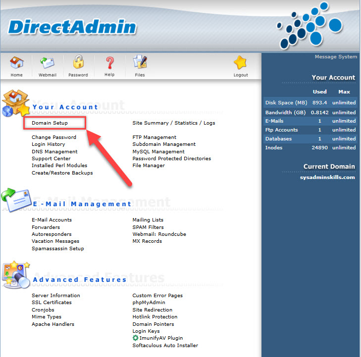 Domain Setup