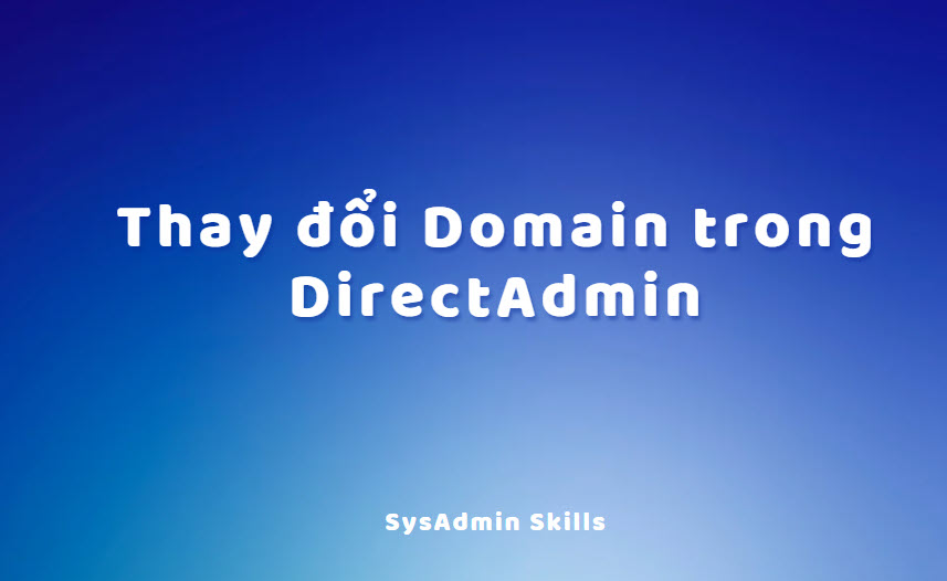 Change Domain Name