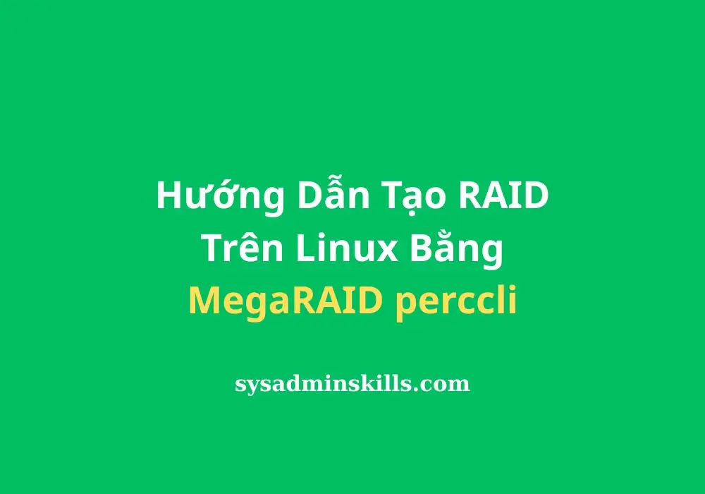 Hướng Dẫn Tạo RAID Trên Linux Bằng MegaRAID perccli