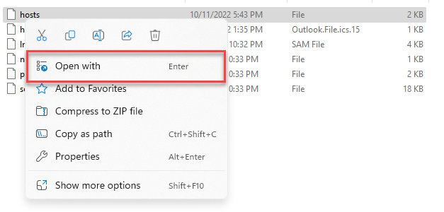 trỏ file hosts