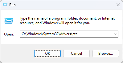 trỏ file hosts