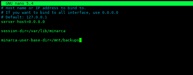 Minarca Server trên Debian