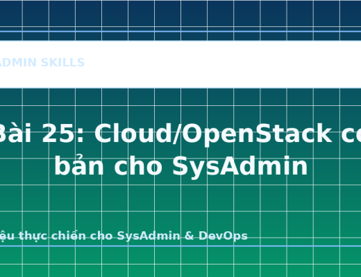 Bài 25: Cloud/OpenStack cơ bản cho SysAdmin - ảnh bìa bài viết SysAdmin Skills