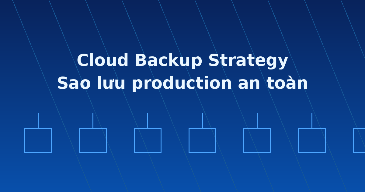 Cloud Backup Strategy: Thiết kế sao lưu an toàn cho hạ tầng production