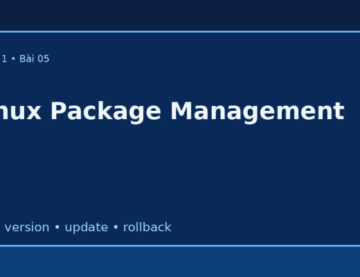 Quản lý package trên Linux với apt update rollback và quy trình production an toàn