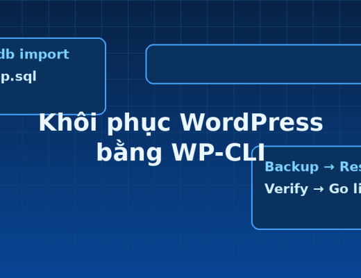 Khôi phục WordPress bằng WP-CLI với backup restore và kiểm tra sau sự cố